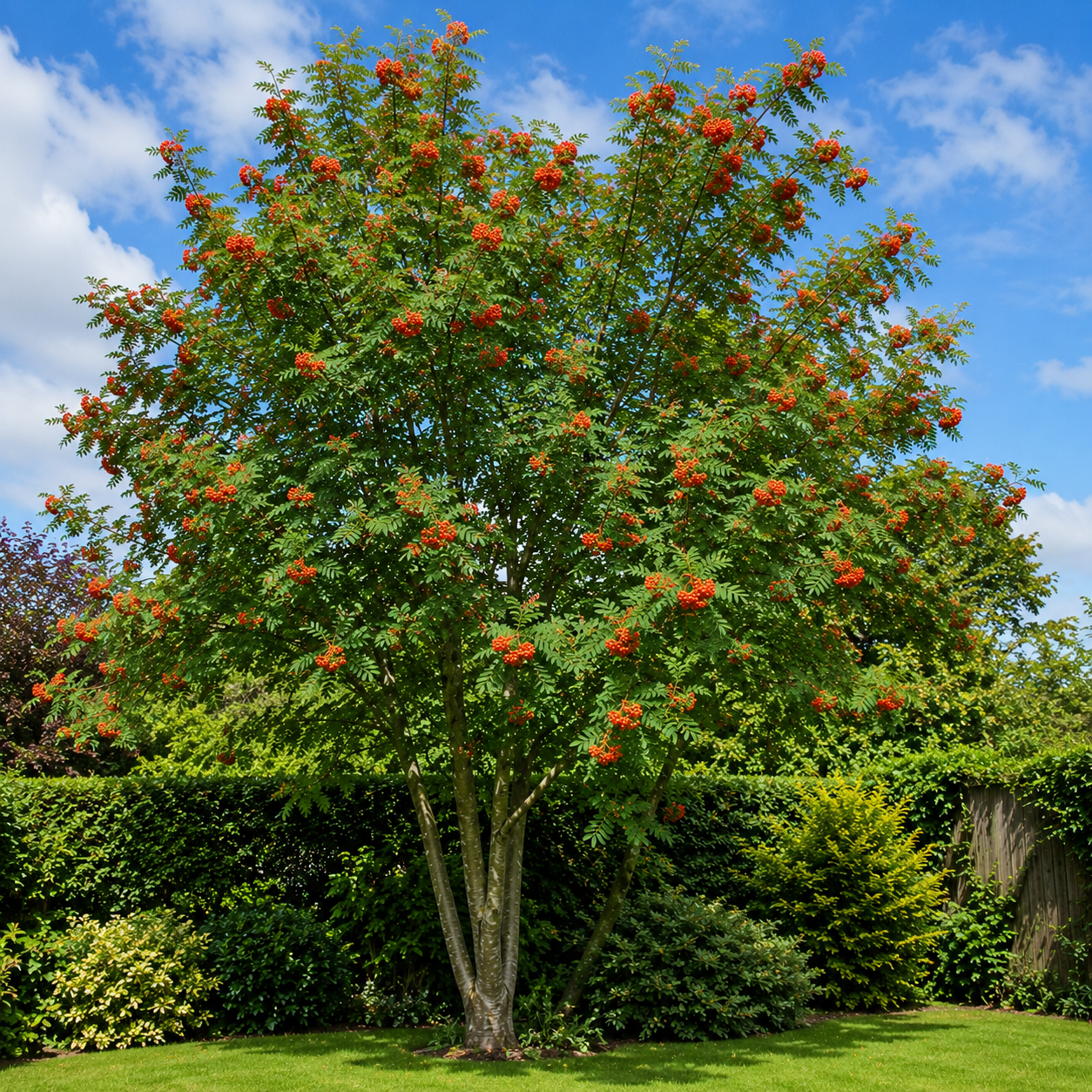Lijsterbes meerstammig (Sorbus aucuparia)