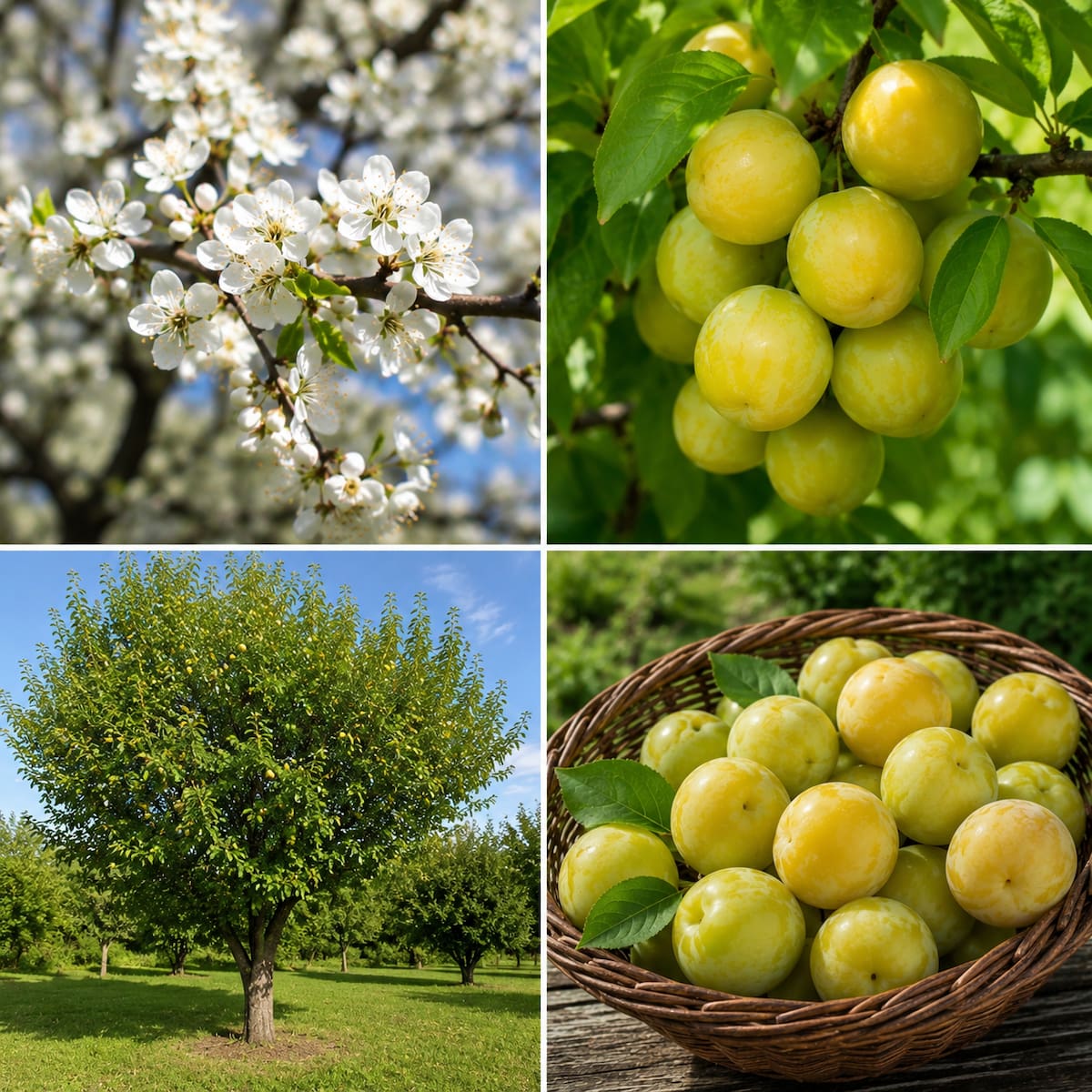 Pruimenboom Prunus Reine Claude d' Oullins (zoetzuur)